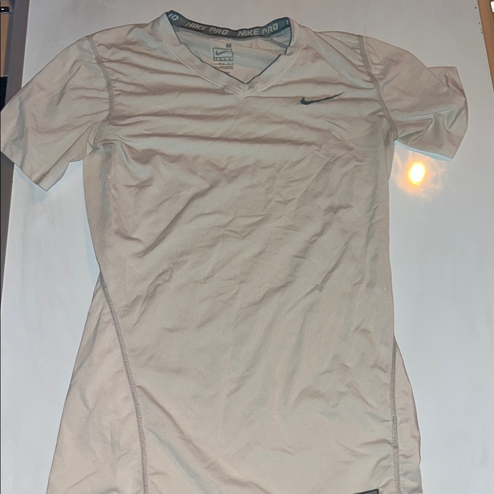 Nike Pro White Athletic Shirt